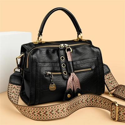 Bolsos de Mano con Asa Superior de Cuero PU Suave para Mujer Bolsos de Mano de Diseñador de Lujo Bolso Cruzado Grande para Hombro de Señora Bolso Tote Casual Bolso Mensajero para Viajes de Negocios