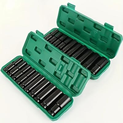 10 Stück 8-24mm 1/2" Elektrisches Steckschlüsselwerkzeug Schlagschrauber Adapter Handwerkzeug Steckschlüsselsatz