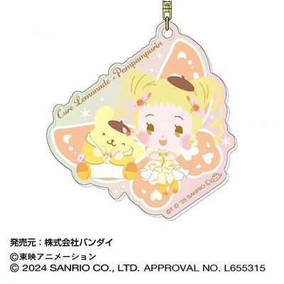 Sanrio Yes  PreCure 5 Gogo  X Sanrio Characters  Aurora Acrylic Keychain 03 Cure Lemonade X Pompompurin
