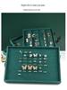 Velvet Dark Green Jewelry Display Tray for Rings, Necklaces, and Earrings