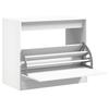 VidaXL Shoe Cabinet White 80x42x69 Cm Engineered Wood 840001