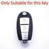 For Suzuki Baleno Ertiga Ciaz Ignis Kizashi Swift Sx4 S-Cross Vitars Silicone Car Smart Key Cover Case Bag Protector Keychain