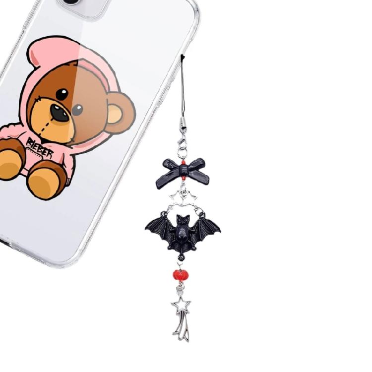 Y2K Phone Chain Cool Girl Sweet Pendant Strap with Star/Bowknot/Butterfly Charm