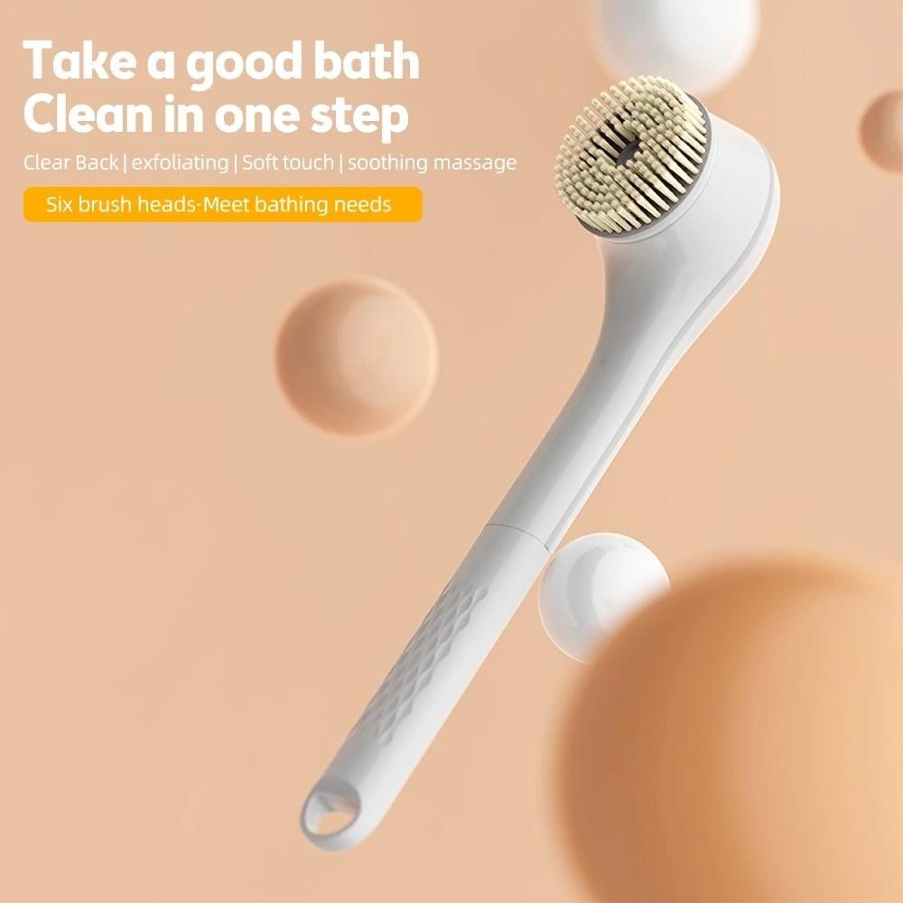 Rechargeable Back Scrub Waterproof Electric Shower Brush Electric Bath Brush  Skin Cleanser