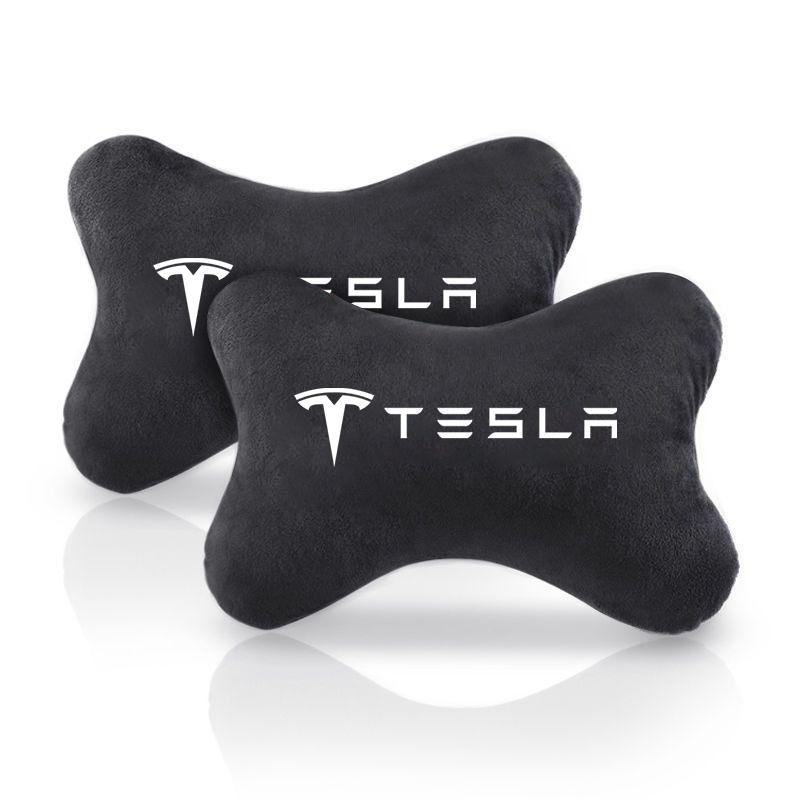 New Fashion Car Seat Belt Protection Shoulder Pad Headrest Neck Pillow For Tesla Model 3 Model S Model Y Model X Roadster SpaceX
