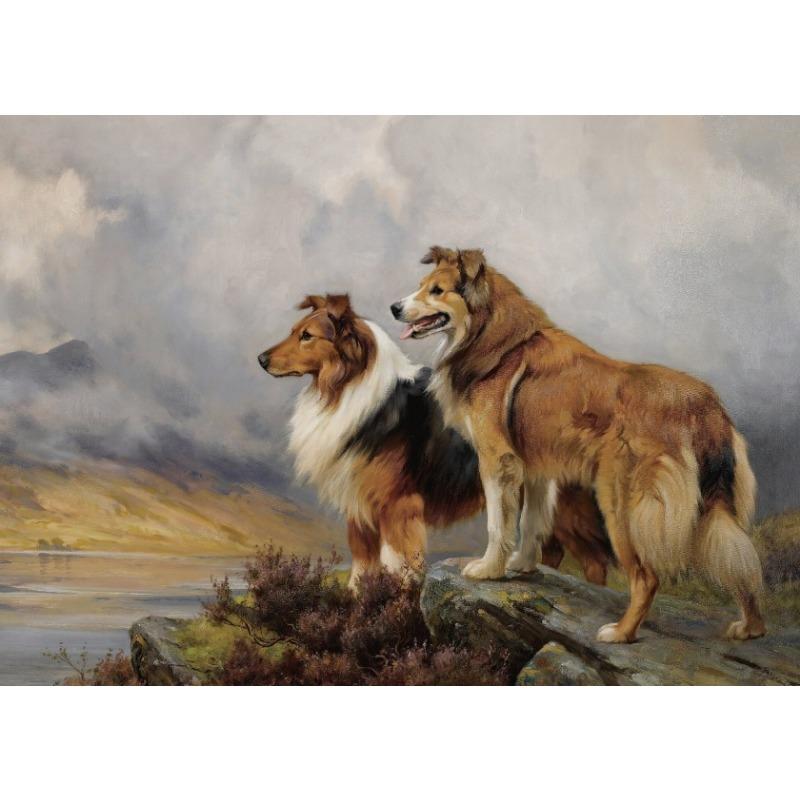 

Винтажная картина на холсте «Собаки», антикварная конная, лошадь, животное, меланхоличный, деревенский, принт постера, настенное искусство, декор для дома в стиле фермерского дома 21cm×30cm NoFrame