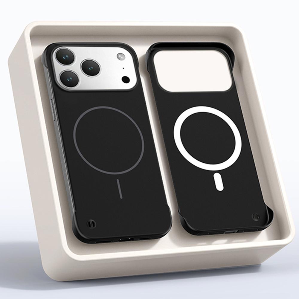 Ultra Thin Matte PC For Magsafe Frameless Magnetic Phone Case For iPhone 16 17 Pro Max Air 16E 14 1513 12 Wireless Charge Cover
