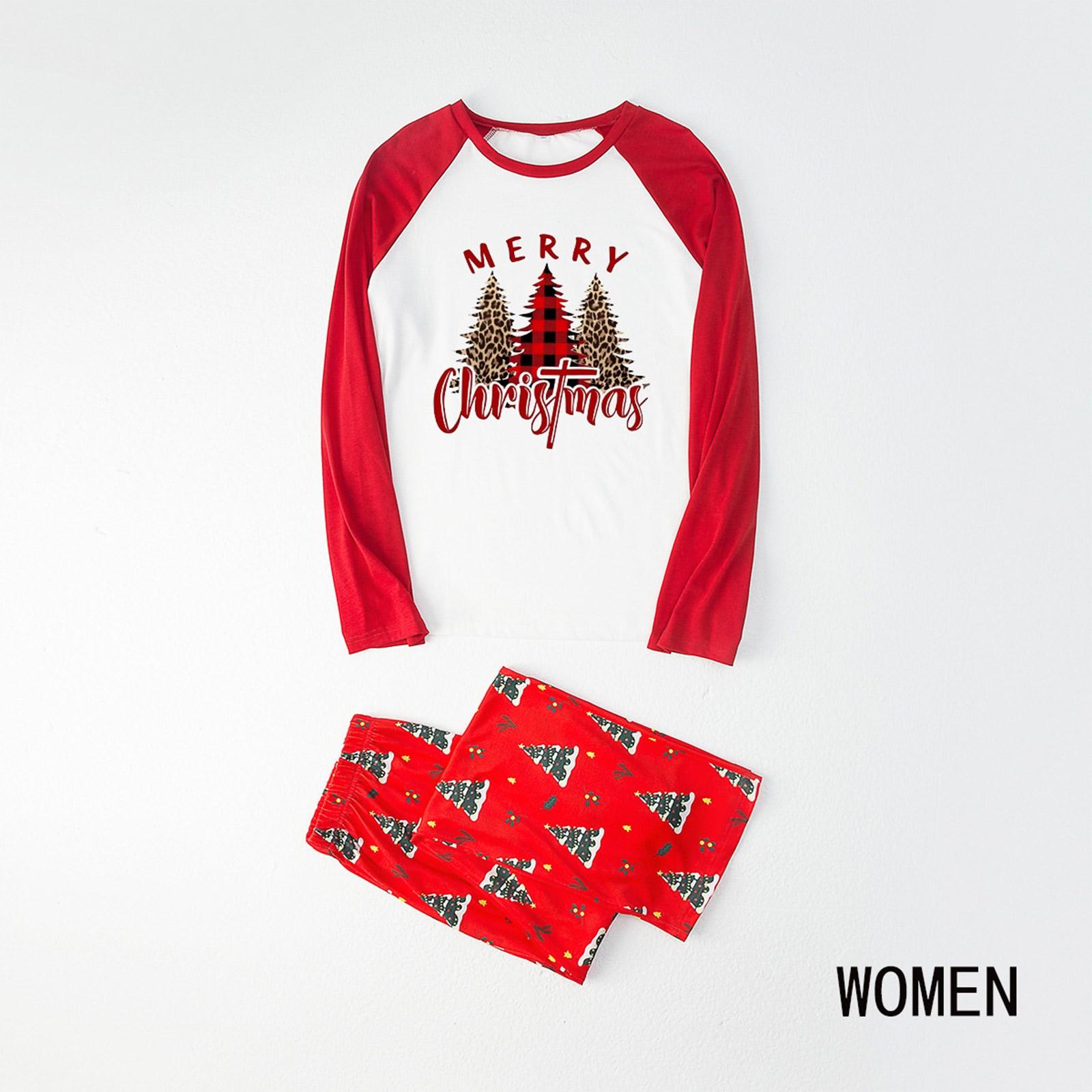 

Женский комплект из топа с длинными рукавами и брюк с рождественским принтом снежинок для мамы и семьи, комплект с Рождеством