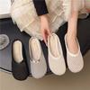 Mesh half slippers women's summer wear in 2025 Baotou hollow flat shoes cover feet women's casual slippers