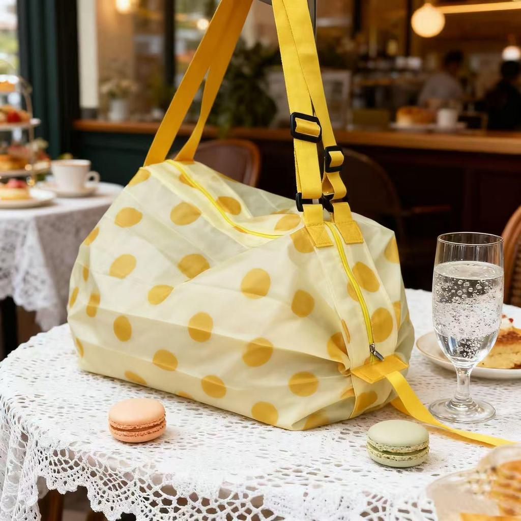 Foldable Japanese-Style Eco-Friendly Travel Shoulder Bag