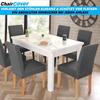 ChairCover Stuhlhussen Set Stretch Stuhlüberzug Stuhlbezug 4er Anthrazit Dehnbar