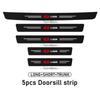 For Lada 4pcs Car Carbon Fiber Threshold Strip Anti Scratch Door Sill Protector Kalina Largus Priora Xray Granta Largus Samara