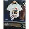 Santa'S Little Excavator Driver Graphic Printed T Shirt Girls/Boys Cool Xmas Gift Children'S Clothing Funny Solid T-Shirt Tops