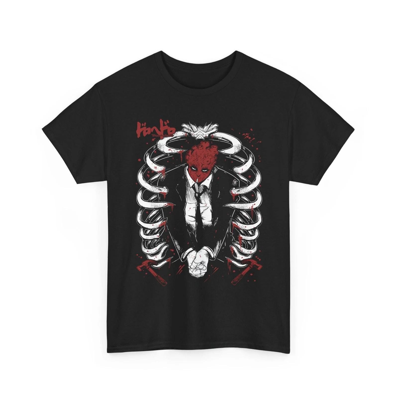 Dorohedoro Shirt CaiUnisex Nikaido Noi Shin Anime Tshirt Dark Cartoon Pattern Tshirt 2026 Summer Unisex Women Oversized Tshirt Y2K 2XL
