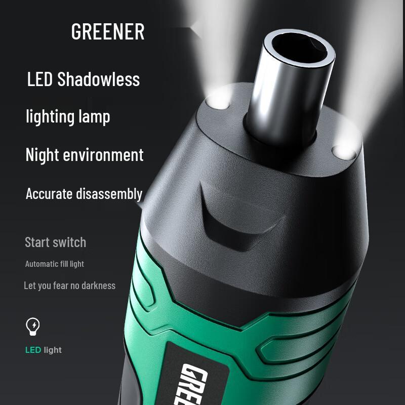 Green Forest Cordless Electric Screwdriver Set CN plug (adapter included)