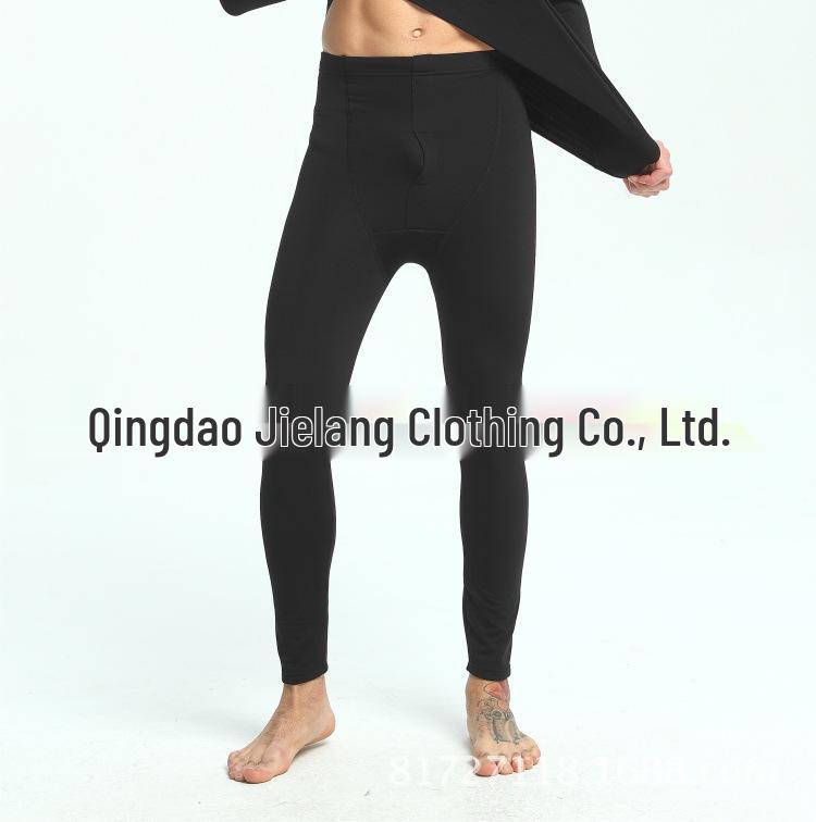 Men's Youth Thin Milk Silk Base Layer Wool Long Johns Pants - Plus Size Warm Line Pants