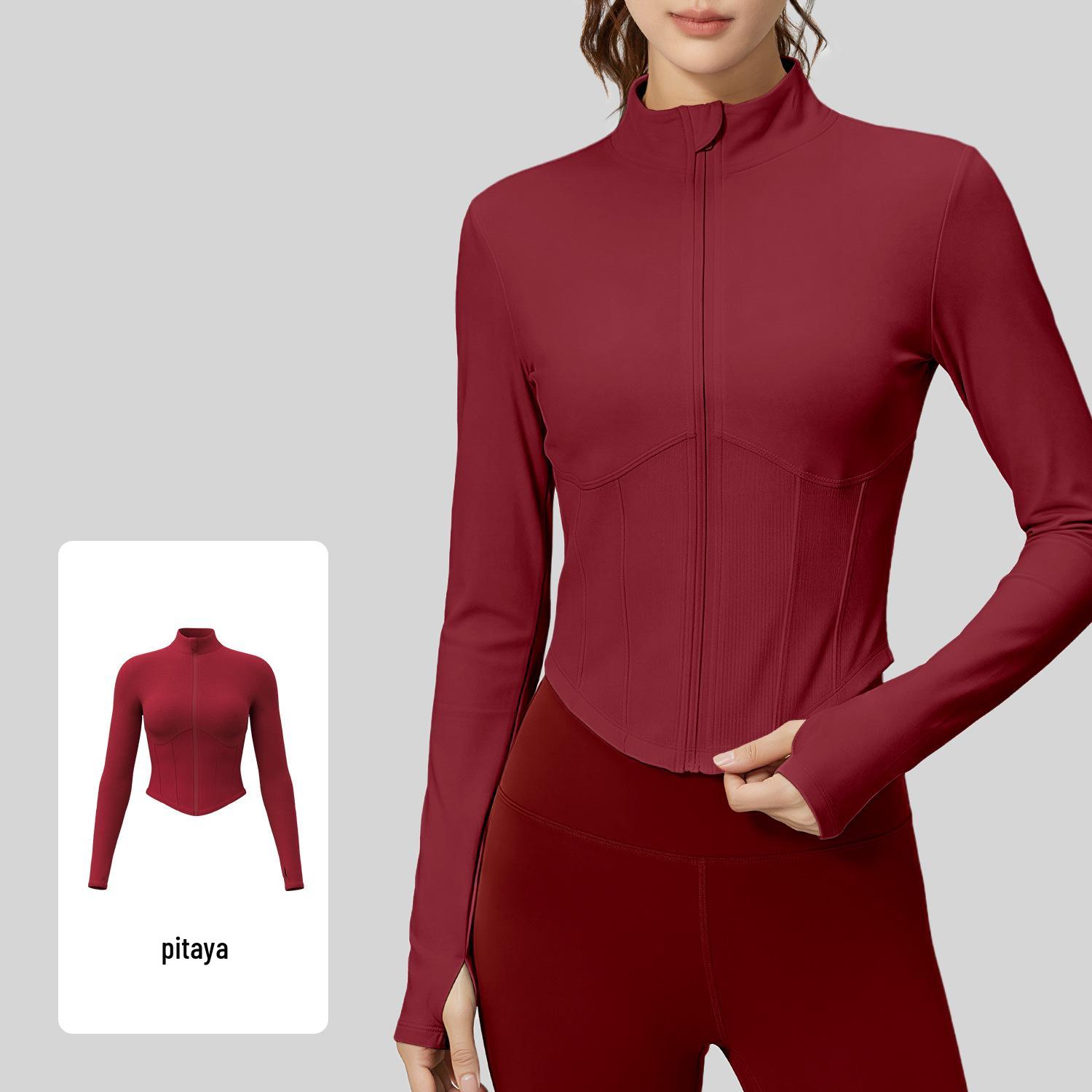 Women s Autumn/Winter Stand-Up Collar Jacket for Yoga, Running, Pilates, and Fitness XXL