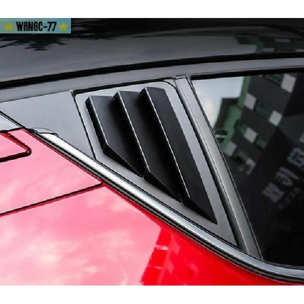 For Toyota C-HR 2016- Matte Black Side Window Louver Shutter Cover Trim