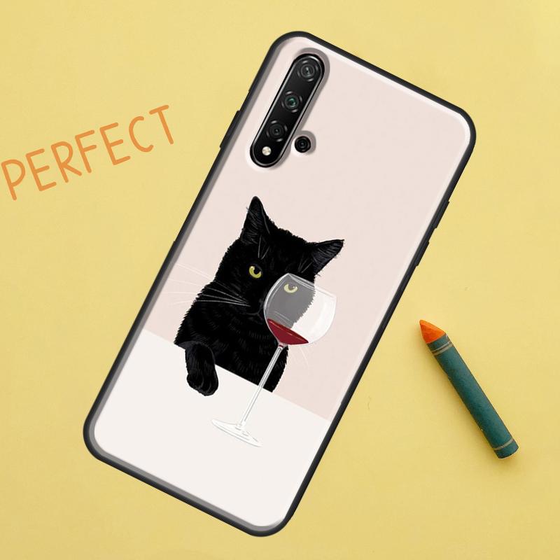 Funny Cat Art For Huawei Nova 10 9 SE 11 Pro 12i 11i 8i Y60 Y70 Y90 Y61 Y91 Y72 Y73 P20 P40 P30 Lite Case