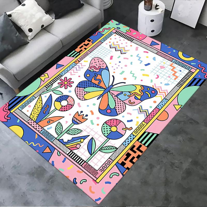 2025 New Butterfly Decoration Carpet Rug for Living Room Bedroom Home Sofa Decoration,Kids play Non-slip Floor Mat17