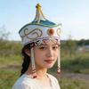 Traditional Mongolian Hat Breathable Fabric Headwear For Stage Shows And Cultural Event Stage Performances Accessory
