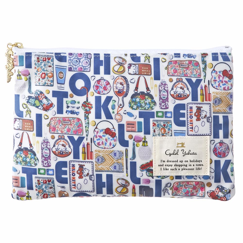 

Hello Kitty Плоский макияж Сделано в Без маски Паспорт Сберкнижка Мелкий предмет Sanrio Синий кошелек, Кошелек, Япония, Ластовица, Тонкий, Кошелек, Чехол, Чехол, Чехол,