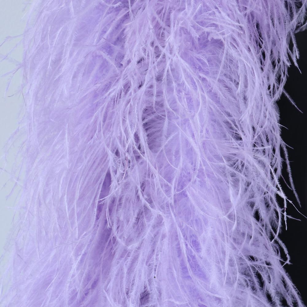 2 Meters Natural Ostrich Feather Boa 6ply Ostrich Feathers Trim Shawl Dyed Various Party Clothing Decoration Plume Scarf