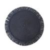 38cm Round Braided Placemat Fringe Paper Table Mat Hand Woven Non-slip Insulation Place Mat Tea Cup Pad Dining Table Decoration