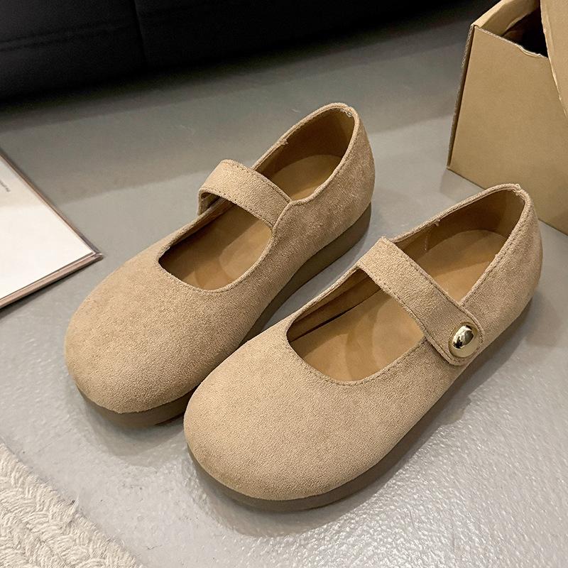 Single shoes women's new spring and summer skirt soft flat Mary Jane shoes versatile evening Doudou shoes
