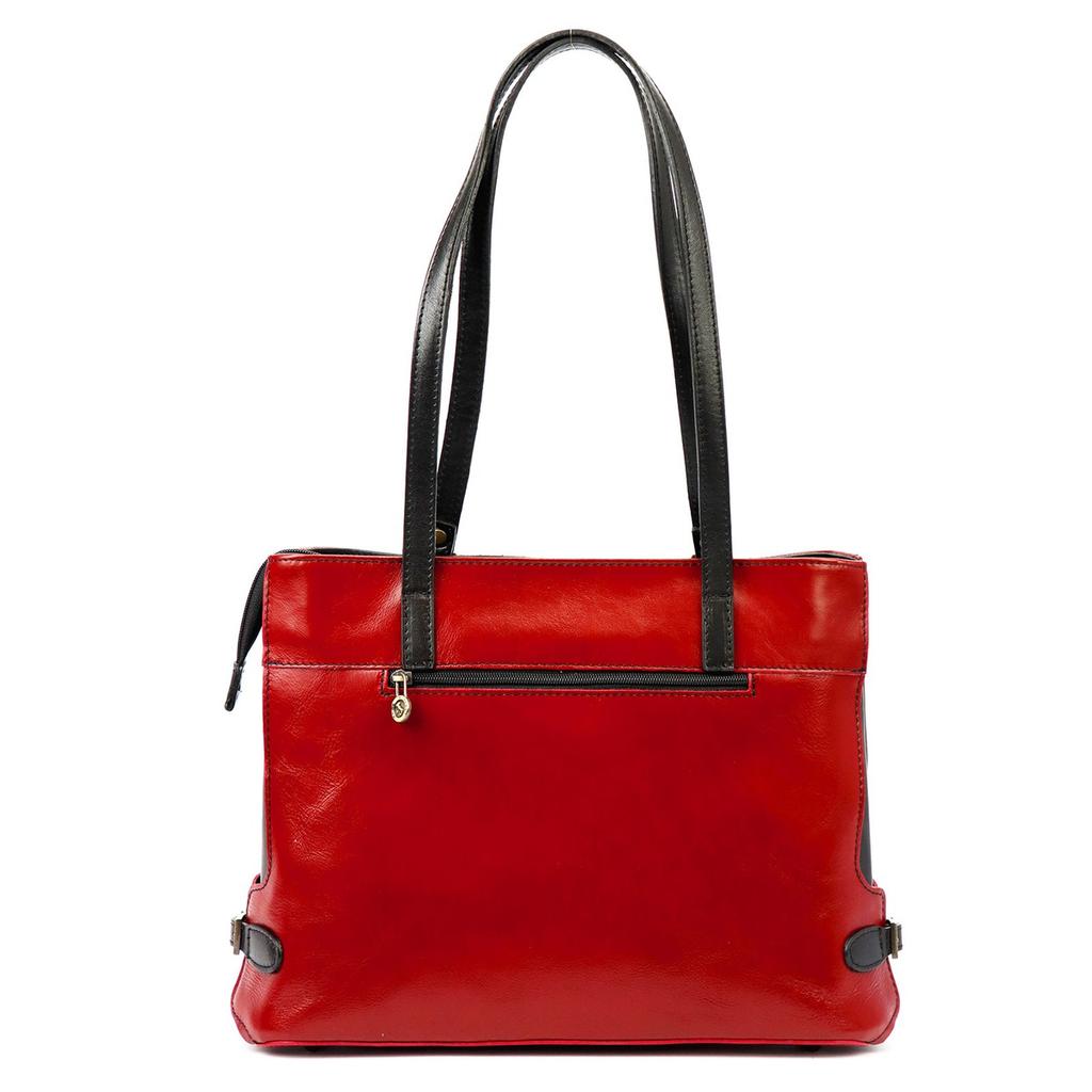 Elegante Leder-Shopperbag zum Umhängen Florence