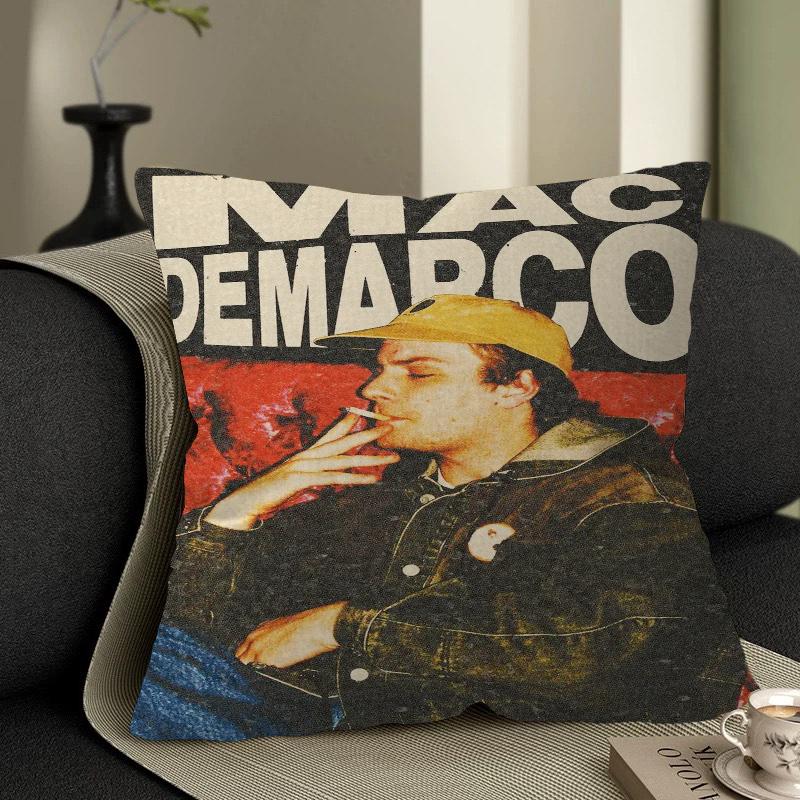 Mac Demarco Maple Design Cushion Cover Happy Autumn Harvest Decor Holiday Decorati Pillow Cover