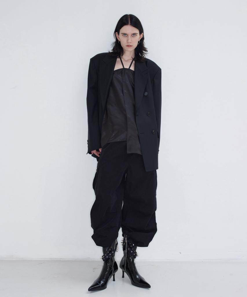 SIO Cargo Cotton Big Pants_Black