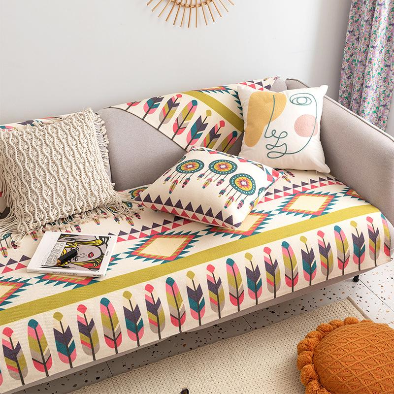 Etnické bavlněné a lněné polštáře na pohovku, Polštáře pro všechna roční období, Bohémské sedáky, Potahy na pohovku, Ručníky