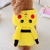 Roztomilý kostým pro mazlíčky Pokémon Go s designem Pikachu s kapucí pro psy a kočky