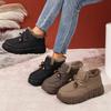 Women's Winter Short Boots • Casual Comfortable Durable • Warm Thick Sole with Lining • Fashionable Bowknot • Versatile Women Shoes