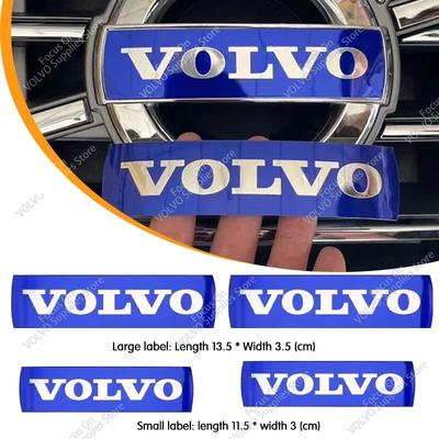 For XC60 S60 XC70 XC90 S40 V40 V60 Front Grill Emblem Badge Rear Trunk Badge Sticker Steering Wheel Sticker Accessories