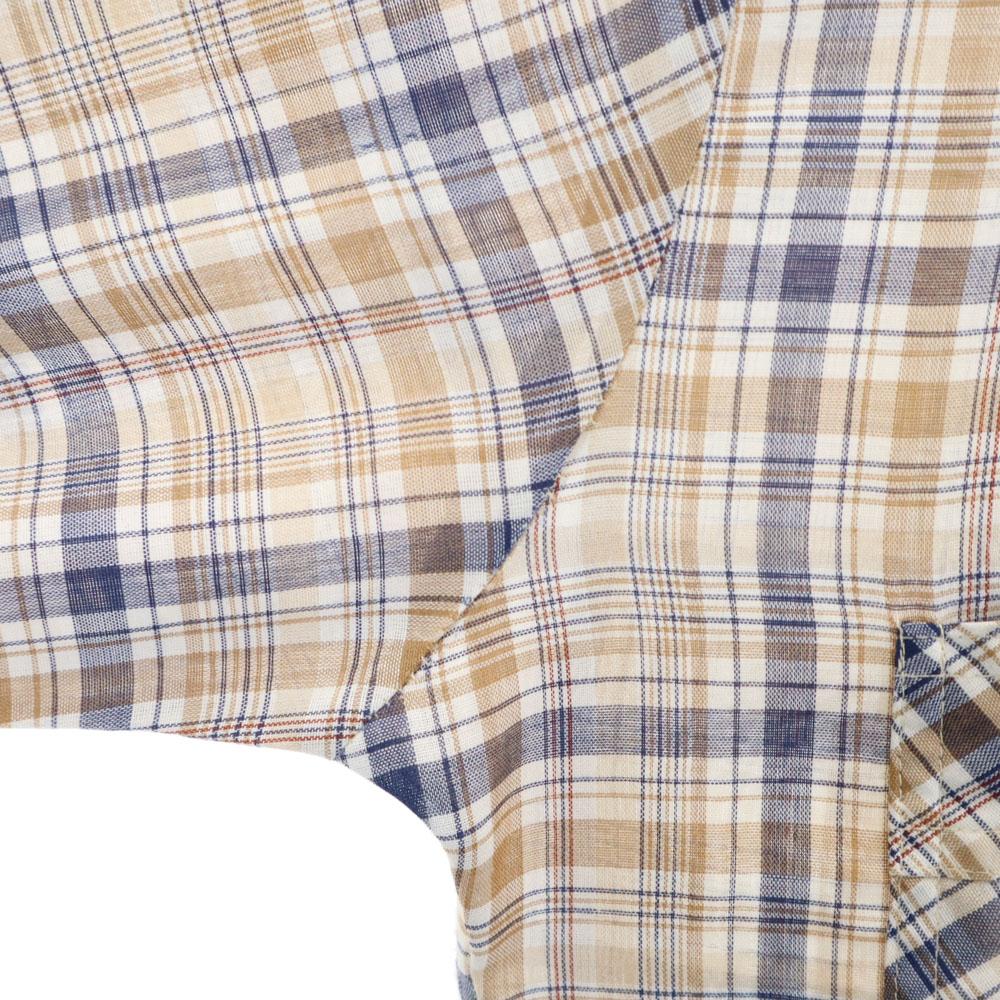 Levi's 70s Vintage Check Pattern Long Sleeve Shirt M Beige and Others Men's Used