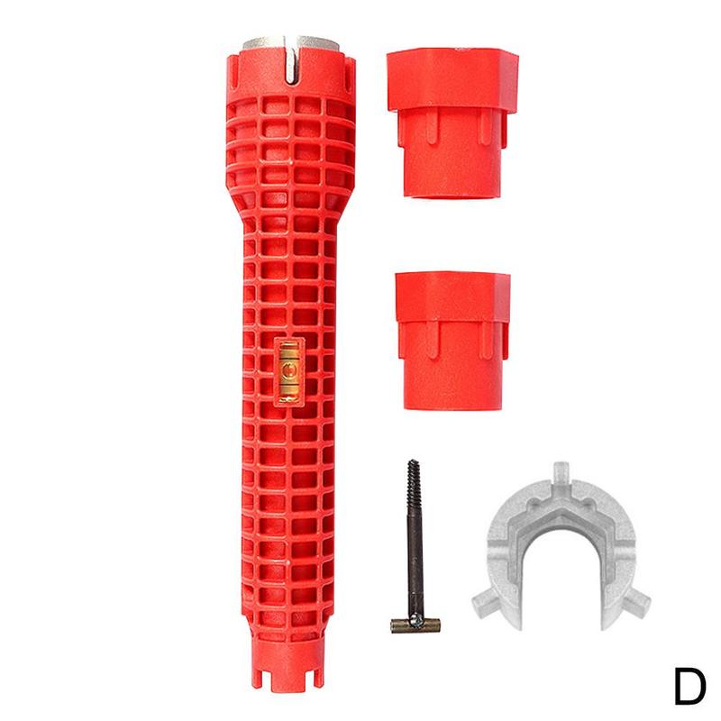 8 în 1 cheie pentru chiuvetă pentru robinet Chei pentru țevi Kit de instalare pentru chiuvetă de robinet pentru baie, bucătărie, reparații instalații sanitare, unelte de mână