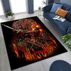 Slayer Heavy Metal Rock Band Skull Art Carpet Rug for Bedroom Living Room Sofa Home Doormat Decor,Large Non-slip Floor Mat