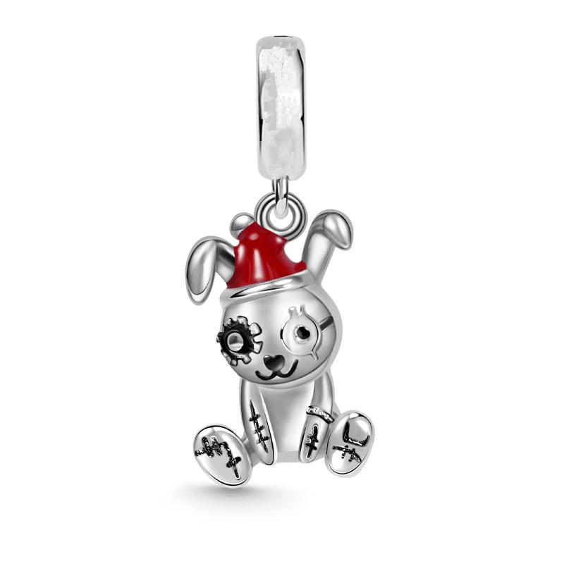 NEW Sparkling Red Series Charm Bead Clip Fit Original Silver Bracelet DIY Jewelry Christmas Gift Reindeer Motorcycle Dangle
