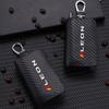 Carbon Fiber Car Key Chain Holder Case Cover Bag For LEON Logo Auto Accessories