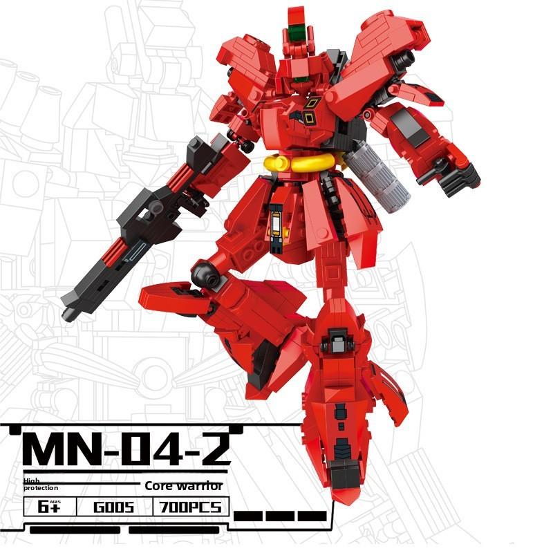 Warriors Mecha Robot Assemble Building Block Models Toys Desktop Gift Ornaments