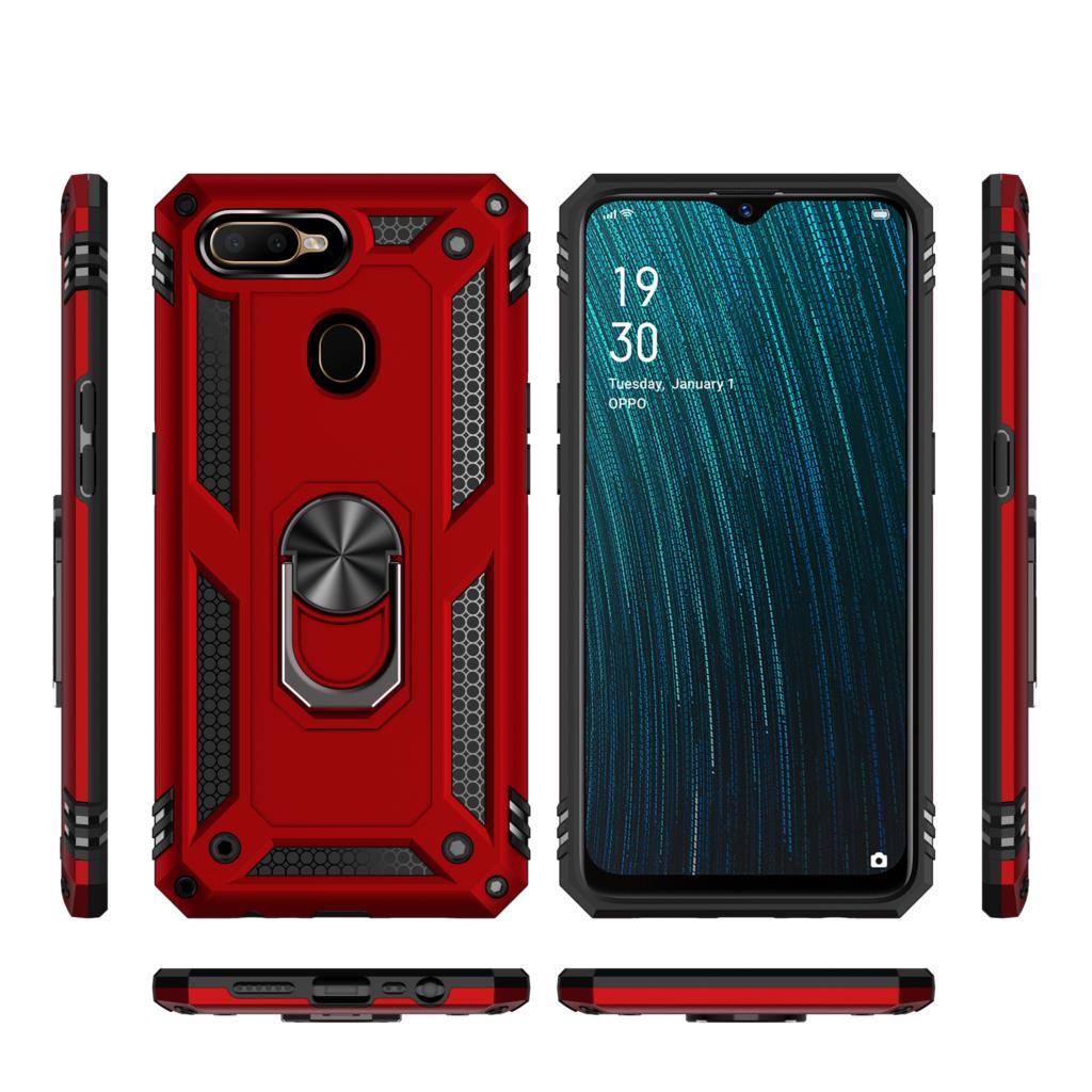 Oppo A5s AX5s Hülle Luxus Stoßfest Autohalter Ring Magnet Hülle auf Oppo A12 A12s Hülle Robuste Armor Hybrid Schutzhülle