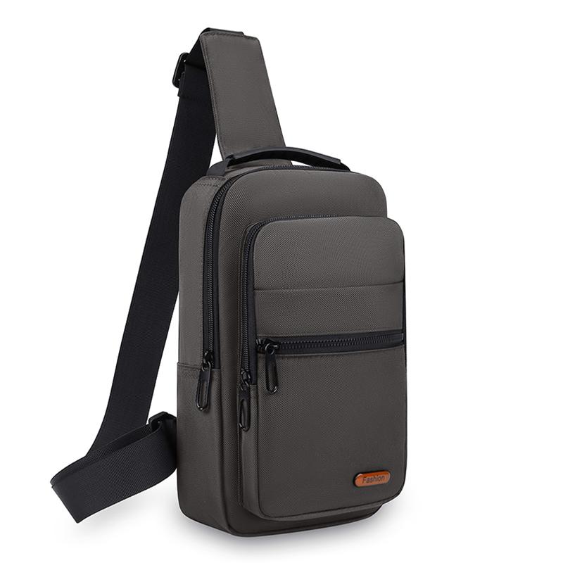 

Сумка-кроссбоди мужская большой вместимости для поездок на работу серый