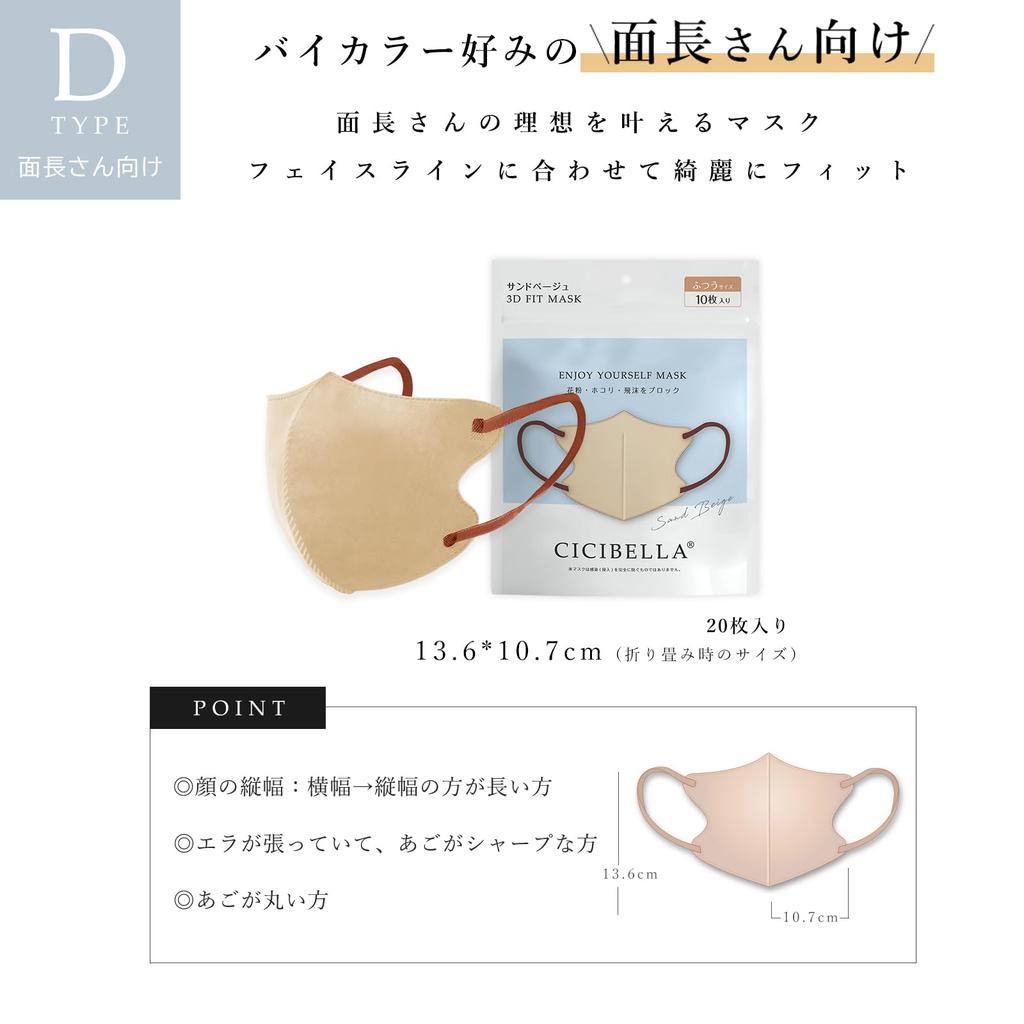 CICIBELLA 3D Nonwoven Small Gentle On the No Ear Old Lace and Chocolate String Mask, Small, Two-Tone, Face, Stylish, Skin, Pain,