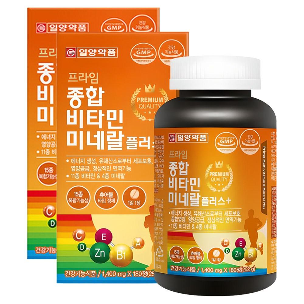 Ilyang Pharmaceutical Prime Multivitamin & Mineral Plus 180 Tablets 2 pcs