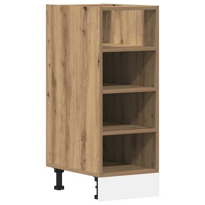VidaXL Low Cabinet "Riga" Artisan Oak 30 X 44.5 X 81.5 Cm Engineered Wood 854201