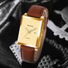 2pcs/set Square Couple's Watch PU Leather Strap Quartz Movement | Gifts for Men or Women | Valentine's Day Gifts