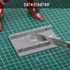 1 Stück Modellschneidehilfe - Präzises 3D-Druck Multi-Winkel-Schneiden (30°, 45°, 60°, 90°) für Heimwerkerprojekte Werkzeugbefestigung
