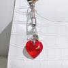 Stylish Heart Pendant Multifuntional Jewelry Fashionable Keychain Accessory Bag Ornament Suitable for Dresses and Tees